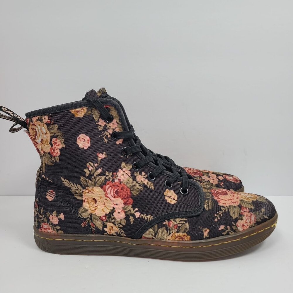 Dr. Martens Shoreditch Floral Women's Canvas Boots US Size 9 - Picture 1 of 9